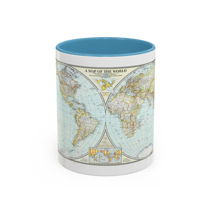 World Map (1941) (Map) Accent Coffee Mug