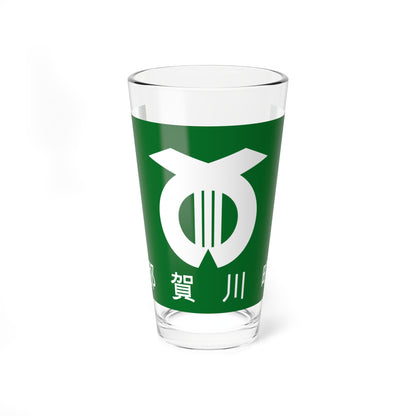 Flag of Nakagawa Tokushima 1968-2006 (Japan) Pint Glass 16oz