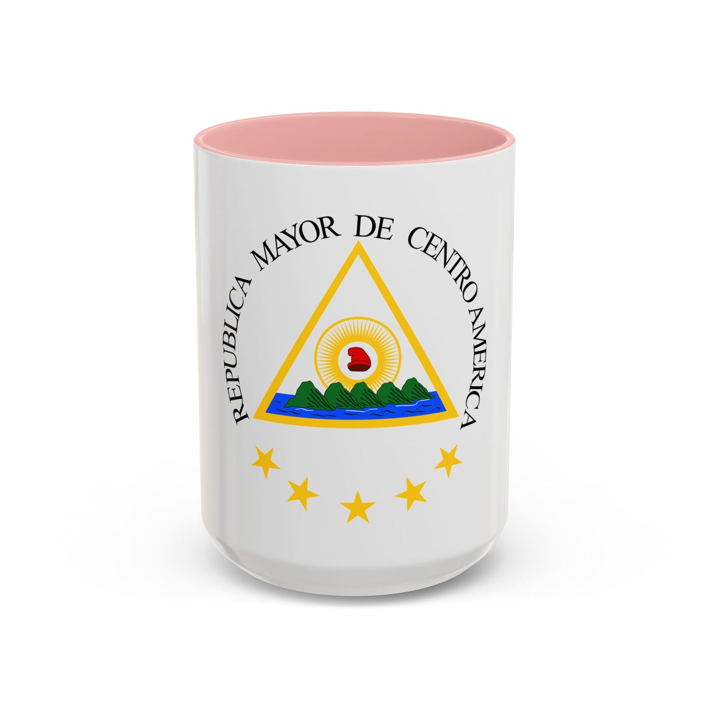 Coat of arms of the Greater Republic of Central America (1898) - Accent Coffee Mug
