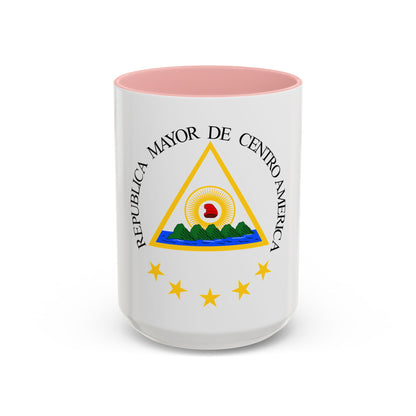 Coat of arms of the Greater Republic of Central America (1898) - Accent Coffee Mug