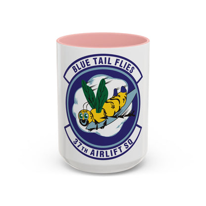 37th Airlift Squadron (U.S. Air Force) Accent Coffee Mug