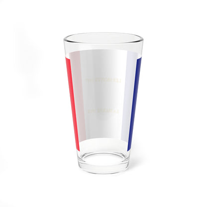 317e regiment dinfanterie - drapeau (France) Pint Glass 16oz
