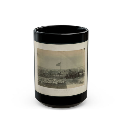 Brady's Incidents Of The War. (Fort Richardson Va.) Camp 1st. Conn Artilery Sic, Col. R.O. Tyler 001 (U.S. Civil War) Black Coffee Mug