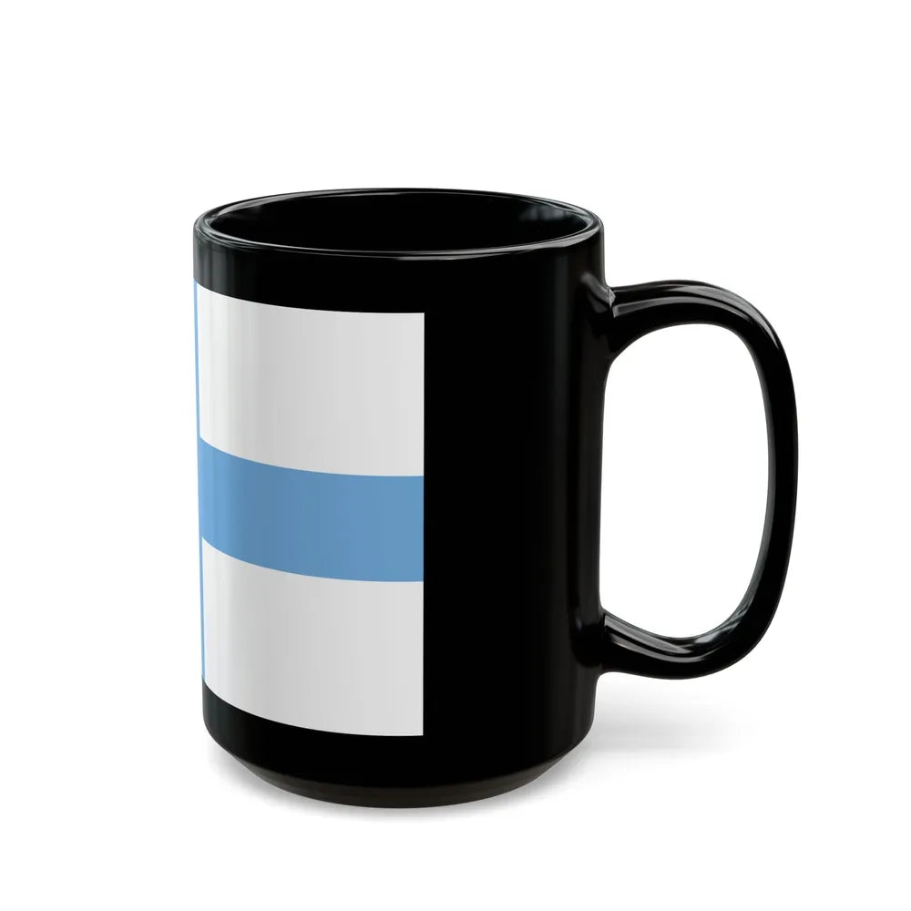 Flag of Argentine Patriotic League - Black Coffee Mug-Go Mug Yourself