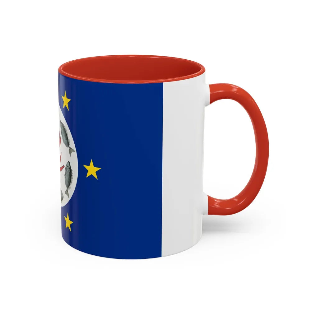 Flag of Airai Palau - Accent Coffee Mug-Go Mug Yourself