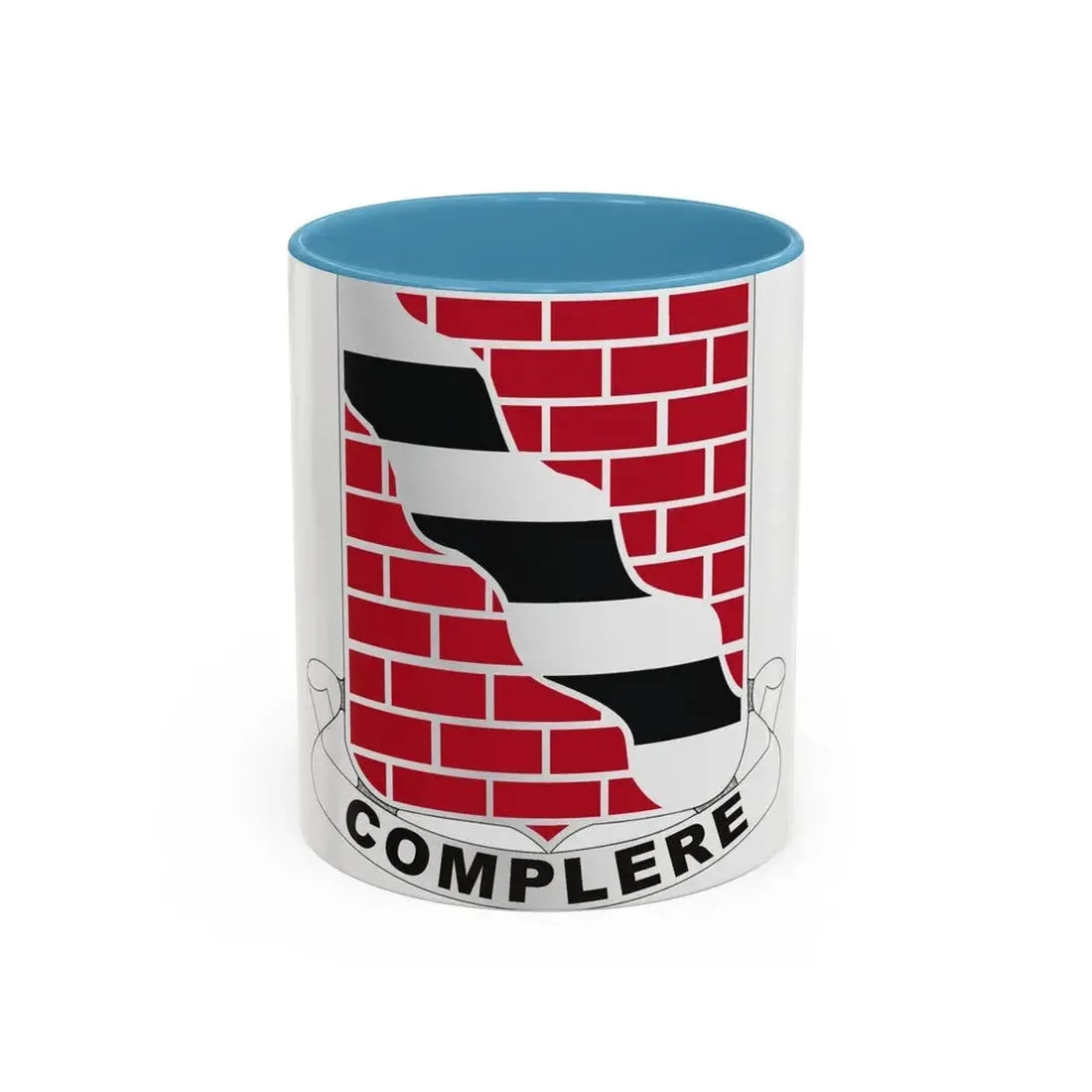 463 Engineer Battalion (U.S. Army) Accent Coffee Mug 11oz Light Blue - Go Mug Yourself