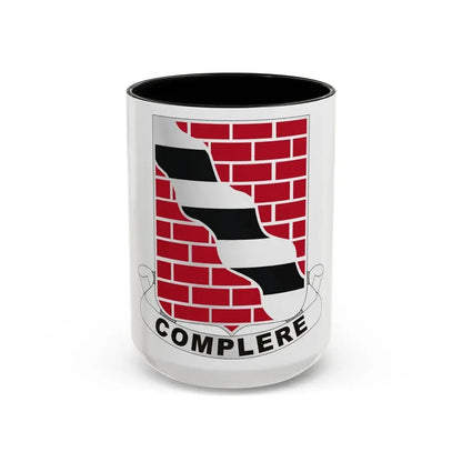 463 Engineer Battalion (U.S. Army) Accent Coffee Mug 15oz Black - Go Mug Yourself