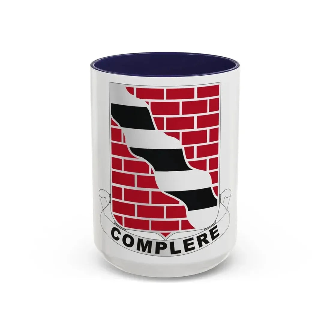 463 Engineer Battalion (U.S. Army) Accent Coffee Mug 15oz Navy - Go Mug Yourself