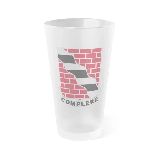 463 Engineer Battalion (U.S. Army) Frosted Pint Glass 16oz Default Title - Go Mug Yourself