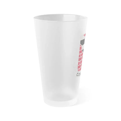 463 Engineer Battalion (U.S. Army) Frosted Pint Glass 16oz - Go Mug Yourself
