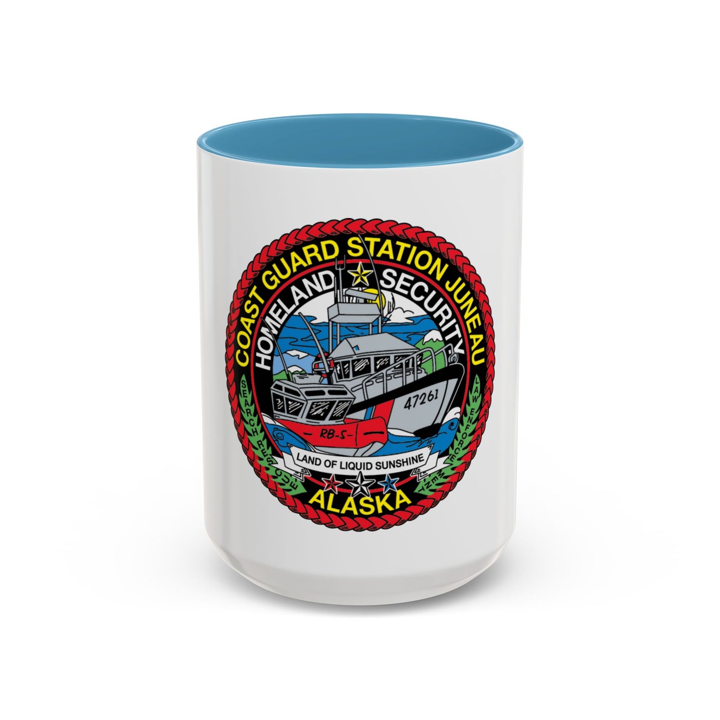 USCG Station Juneau Alaska   Homeland Security (U.S. Coast Guard) Accent Coffee Mug