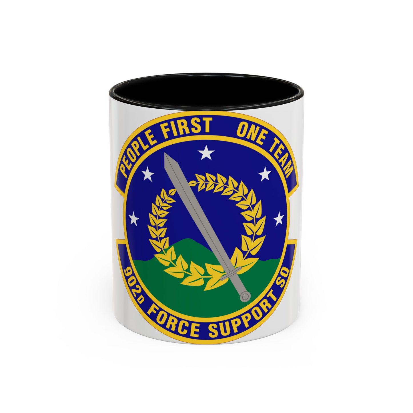 902d Force Support Squadron (U.S. Air Force) Accent Coffee Mug