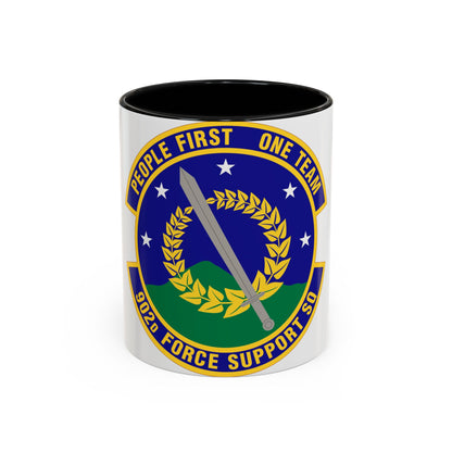 902d Force Support Squadron (U.S. Air Force) Accent Coffee Mug