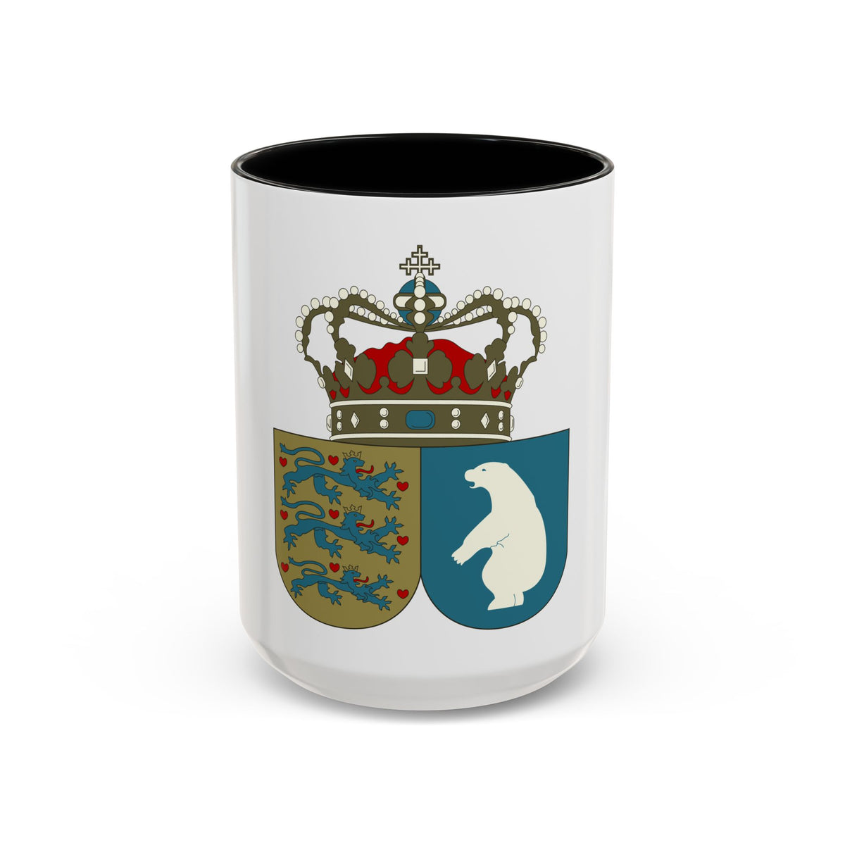 Coat of arms of the County of Greenland - Accent Coffee Mug