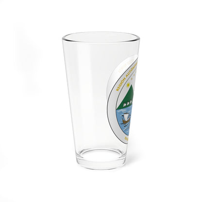 Seal of Region Autonoma del Atlantico Norte (Nicaragua) (Coat of Arms) Pint Glass 16oz