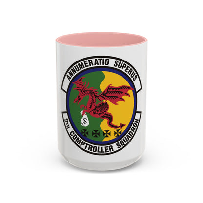 9th Comptroller Squadron (U.S. Air Force) Accent Coffee Mug