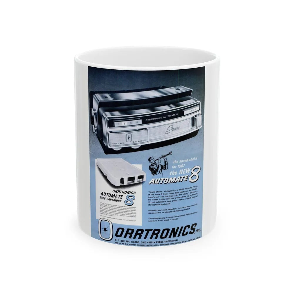 Orrtronics 1967 (Music Poster) White Coffee Mug-11oz-Go Mug Yourself