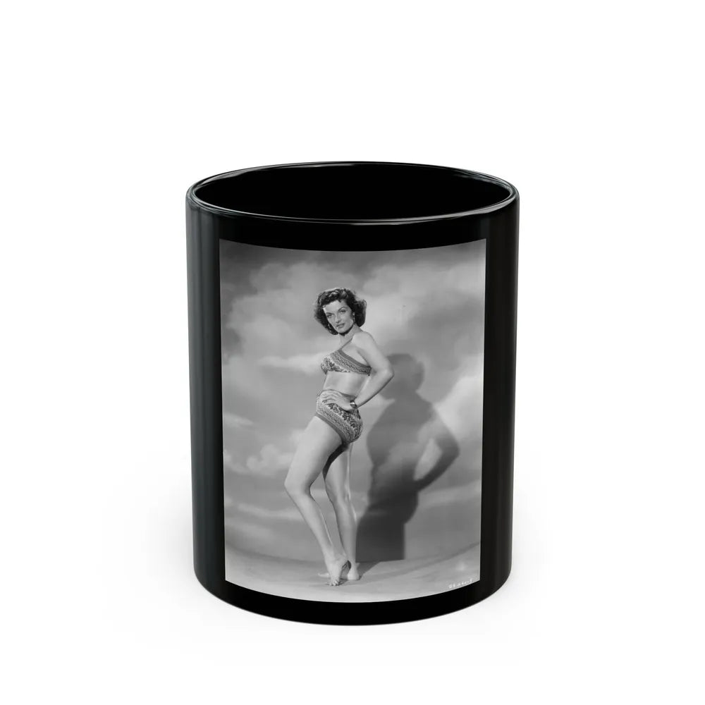 Jane Russell #143 (Vintage Female Icon) Black Coffee Mug-11oz-Go Mug Yourself