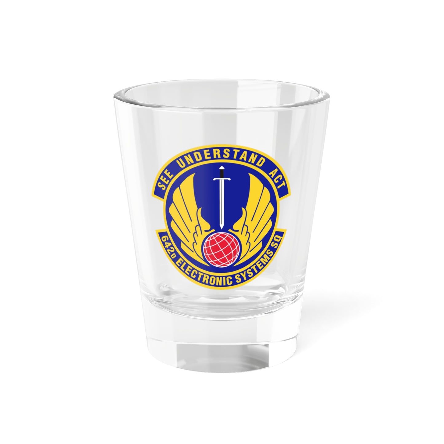 642d Electronic Systems Squadron (U.S. Air Force) Shot Glass 1.5oz