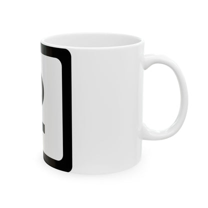 WV-2 (Virginia) (Road Sign) White Coffee Mug-Go Mug Yourself