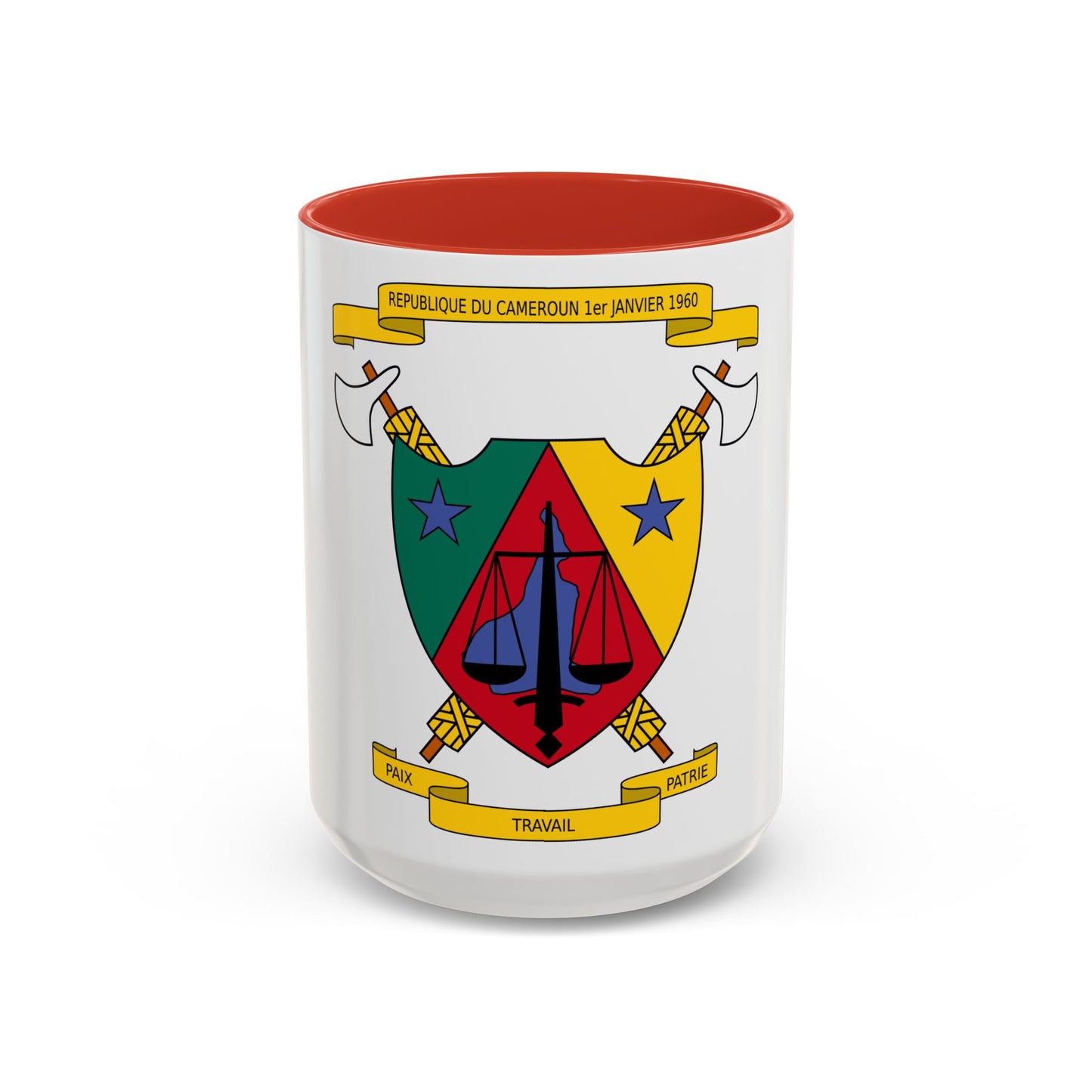 Coat of Arms of Cameroon (1961-1975) - Accent Coffee Mug