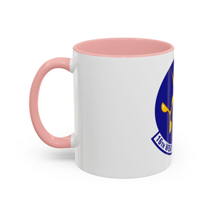 16 Weather Squadron AFWA (U.S. Air Force) Accent Coffee Mug