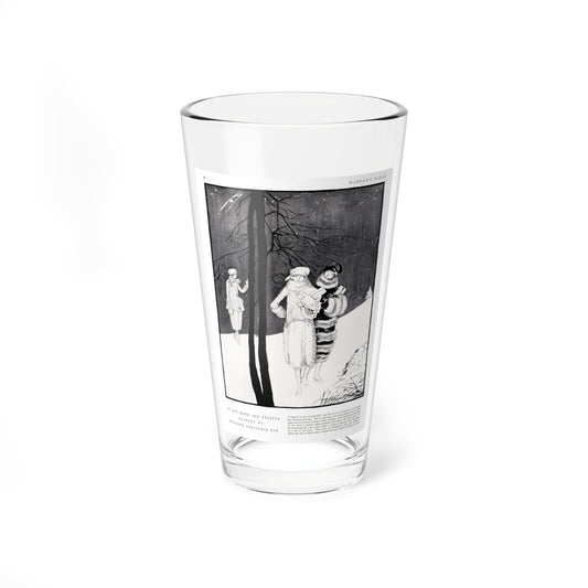 In Gay Mood and Festive ..., Harper's Bazaar, December 1920 - Pint Glass 16oz