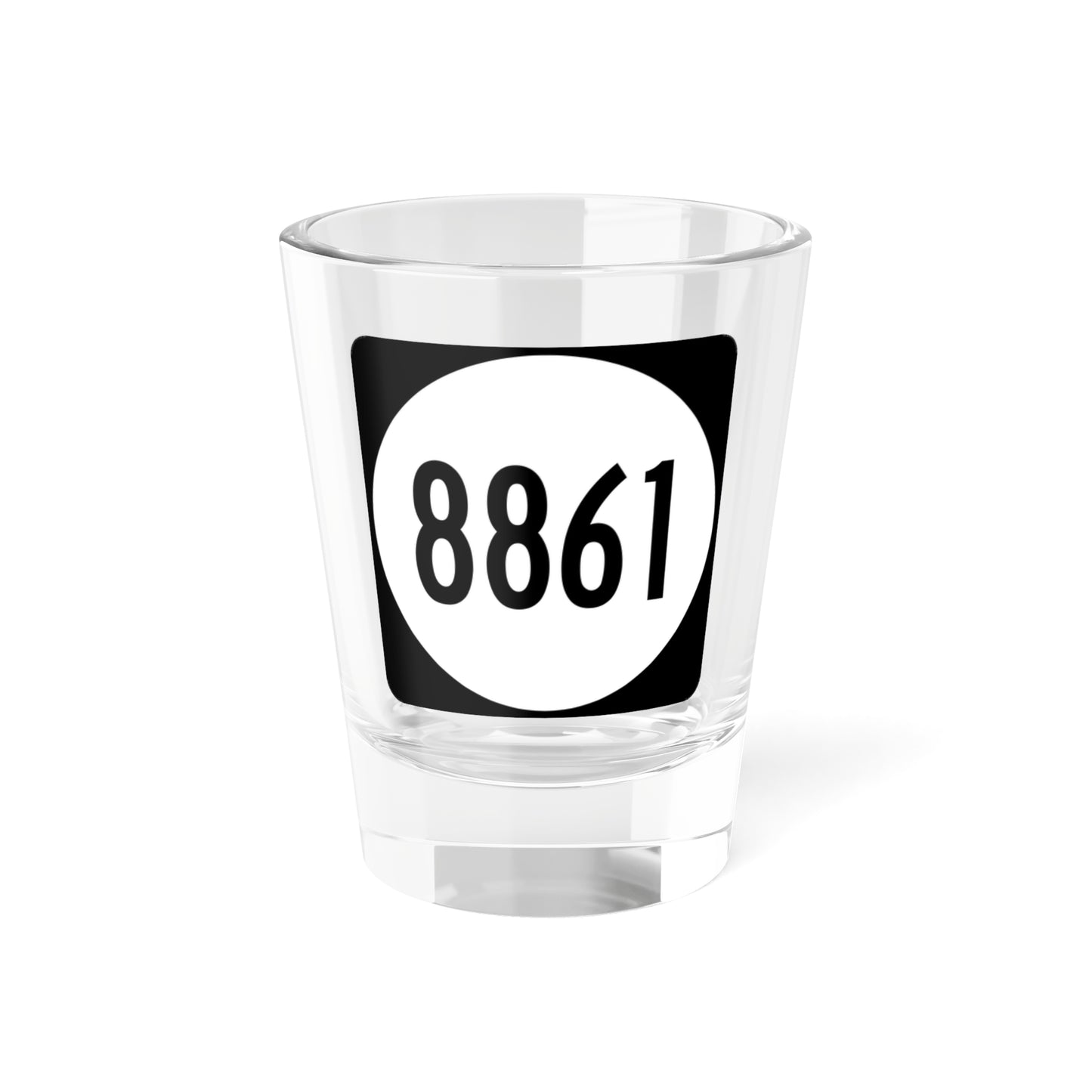 PR tertiary 8861 (Puerto Rico) (Road Sign) Shot Glass 1.5oz