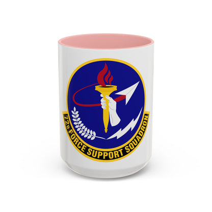 72d Force Support Squadron (U.S. Air Force) Accent Coffee Mug