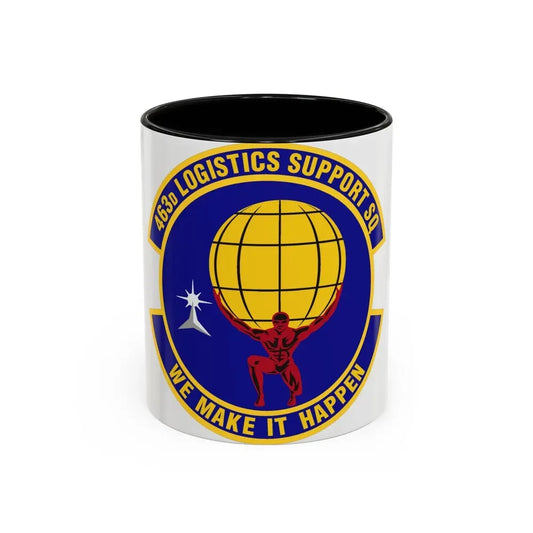 463d Logistics Support Squadron (U.S. Air Force) Accent Coffee Mug 11oz Black - Go Mug Yourself