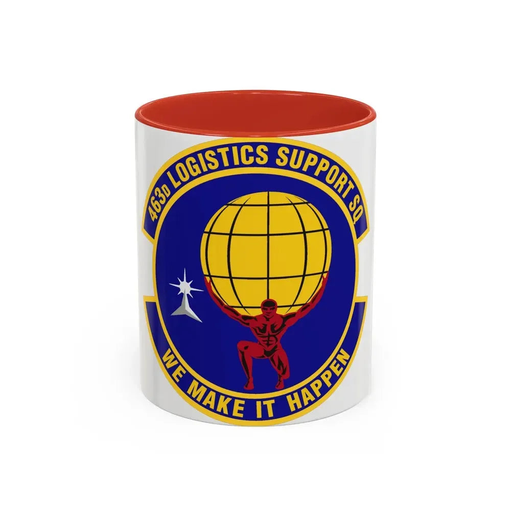 463d Logistics Support Squadron (U.S. Air Force) Accent Coffee Mug 11oz Red - Go Mug Yourself