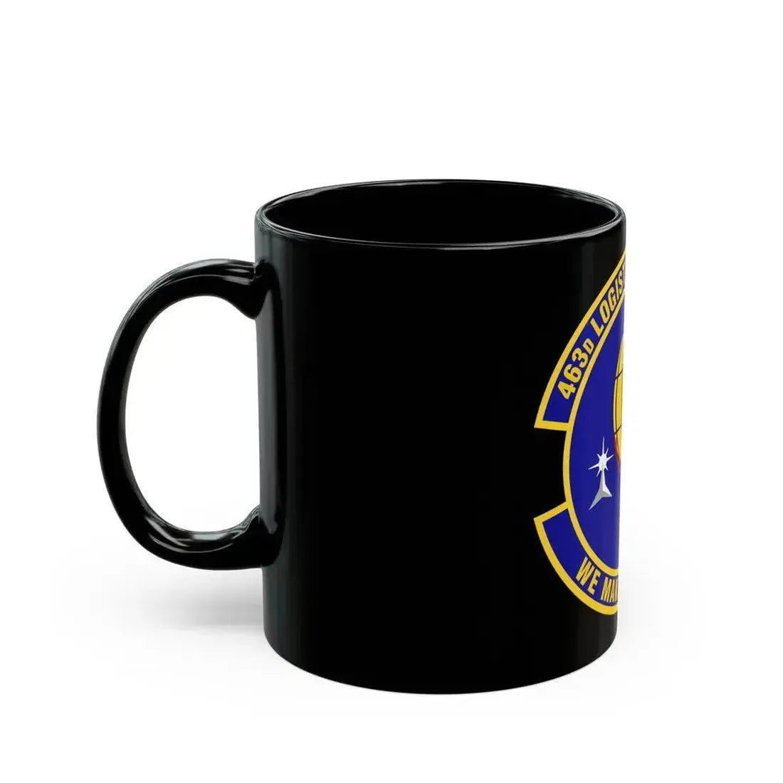 463d Logistics Support Squadron (U.S. Air Force) Black Coffee Mug - Go Mug Yourself