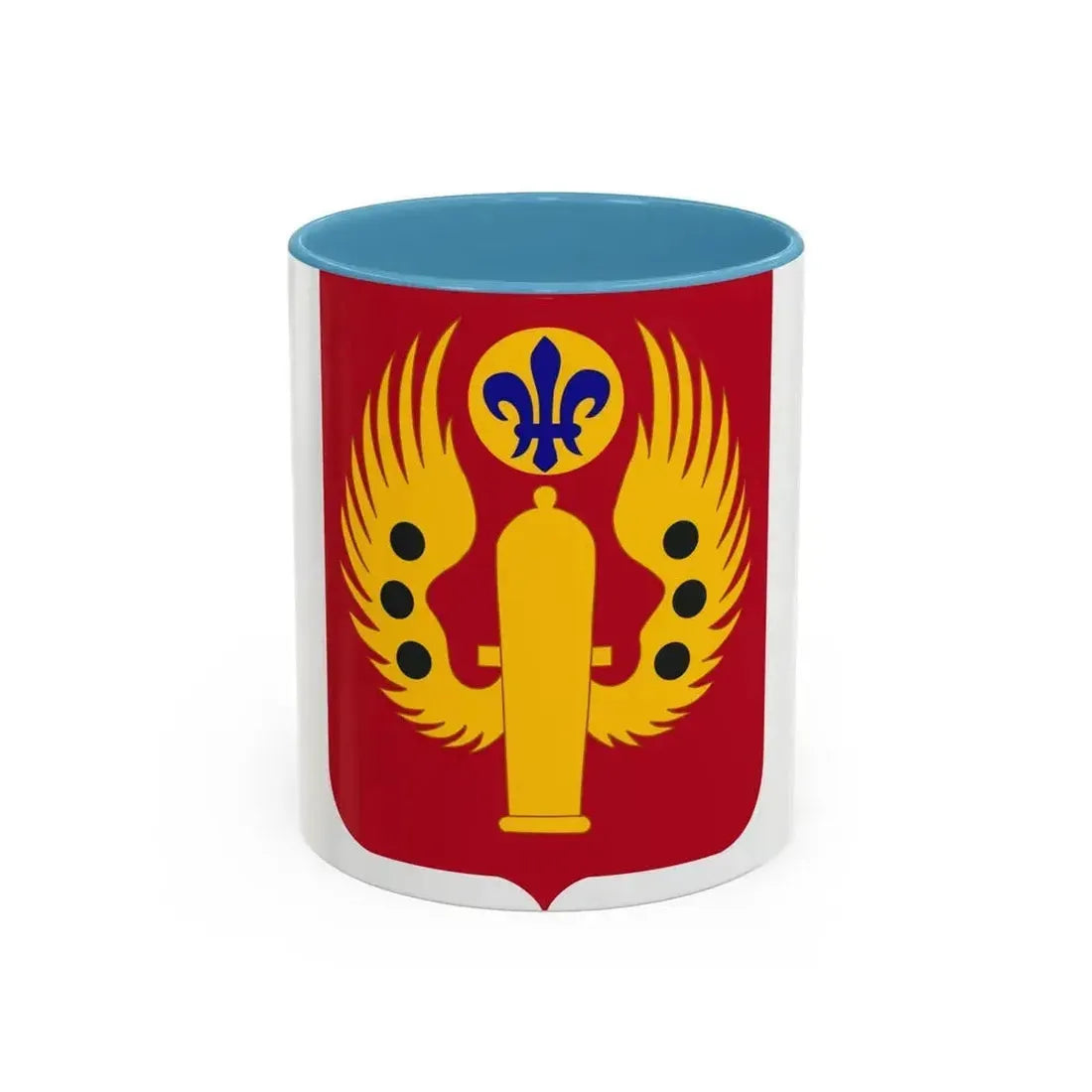463rd Airborne Field Artillery Battalion 2 (U.S. Army) Accent Coffee Mug 11oz Light Blue - Go Mug Yourself