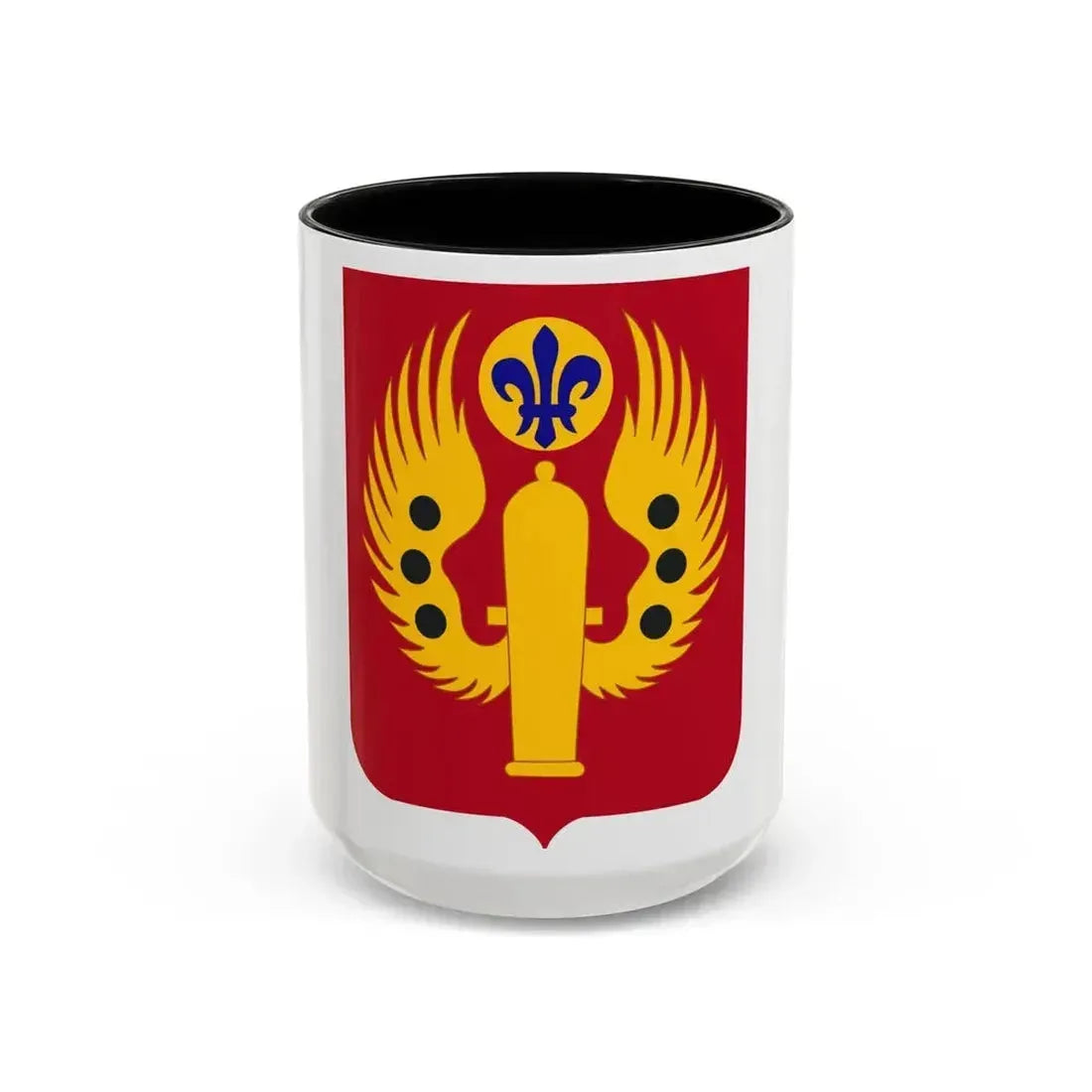 463rd Airborne Field Artillery Battalion 2 (U.S. Army) Accent Coffee Mug 15oz Black - Go Mug Yourself