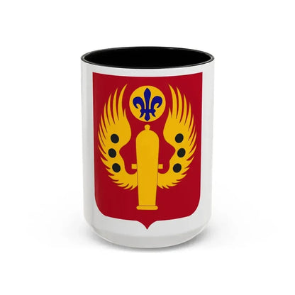 463rd Airborne Field Artillery Battalion 2 (U.S. Army) Accent Coffee Mug 15oz Black - Go Mug Yourself