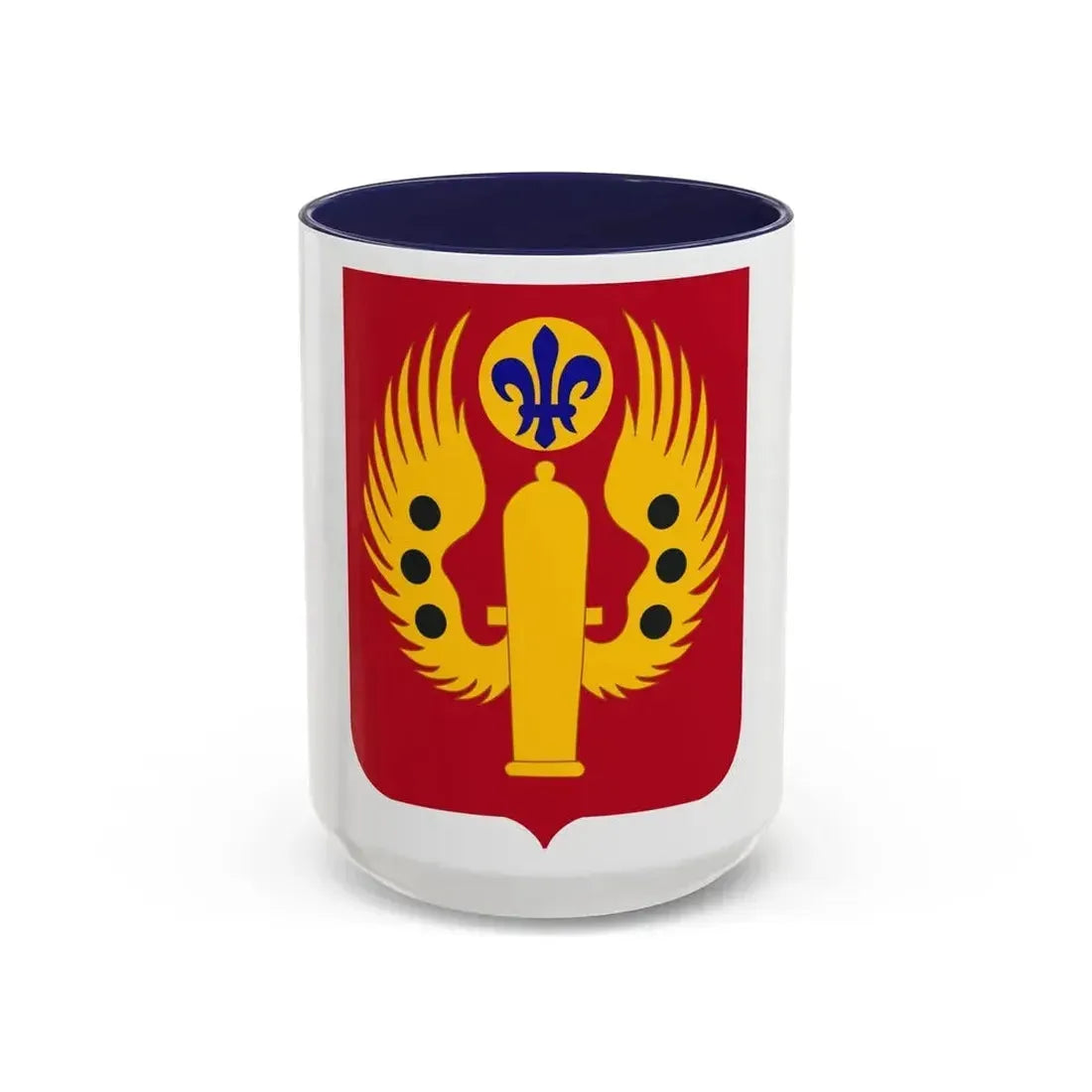463rd Airborne Field Artillery Battalion 2 (U.S. Army) Accent Coffee Mug 15oz Navy - Go Mug Yourself