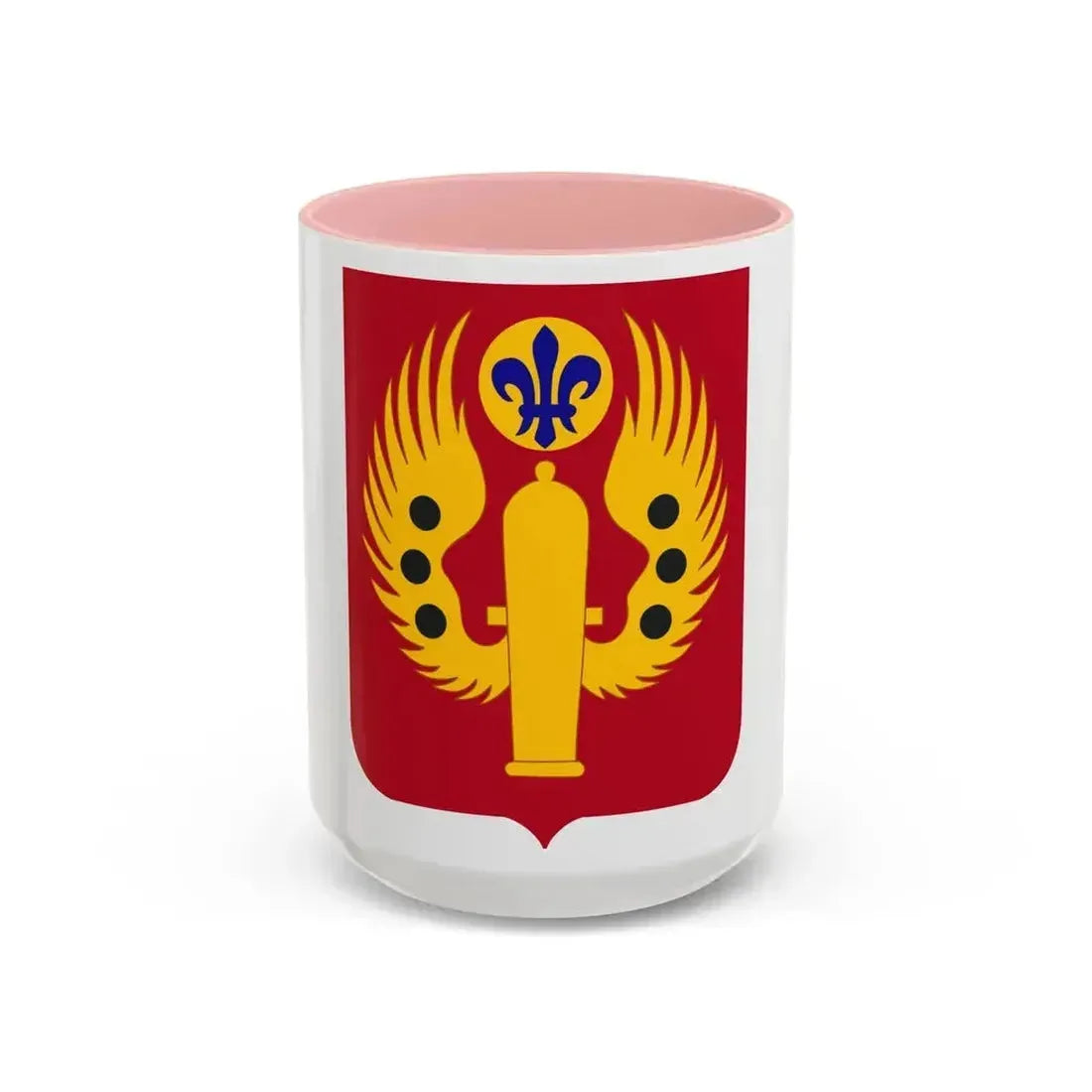 463rd Airborne Field Artillery Battalion 2 (U.S. Army) Accent Coffee Mug 15oz Pink - Go Mug Yourself
