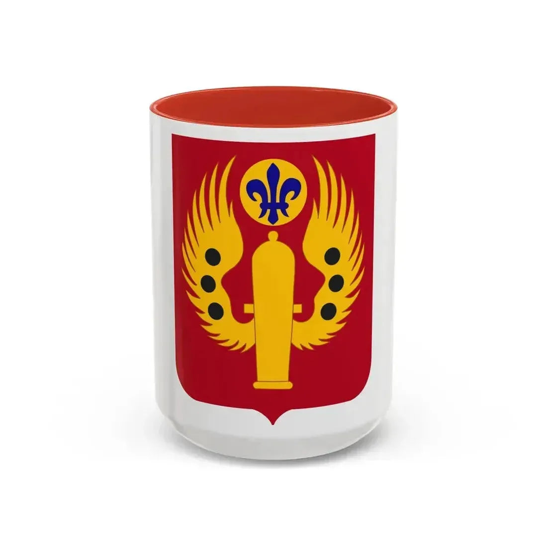 463rd Airborne Field Artillery Battalion 2 (U.S. Army) Accent Coffee Mug 15oz Red - Go Mug Yourself