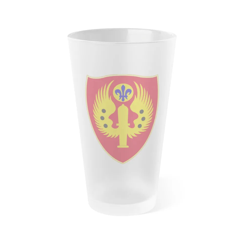 463rd Airborne Field Artillery Battalion (U.S. Army) Frosted Pint Glass 16oz-Go Mug Yourself