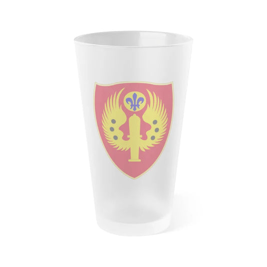 463rd Airborne Field Artillery Battalion (U.S. Army) Frosted Pint Glass 16oz-Go Mug Yourself