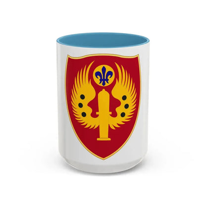 463rd Airborne Field Artillery Battalion (U.S. Army) Accent Coffee Mug 15oz Light Blue - Go Mug Yourself