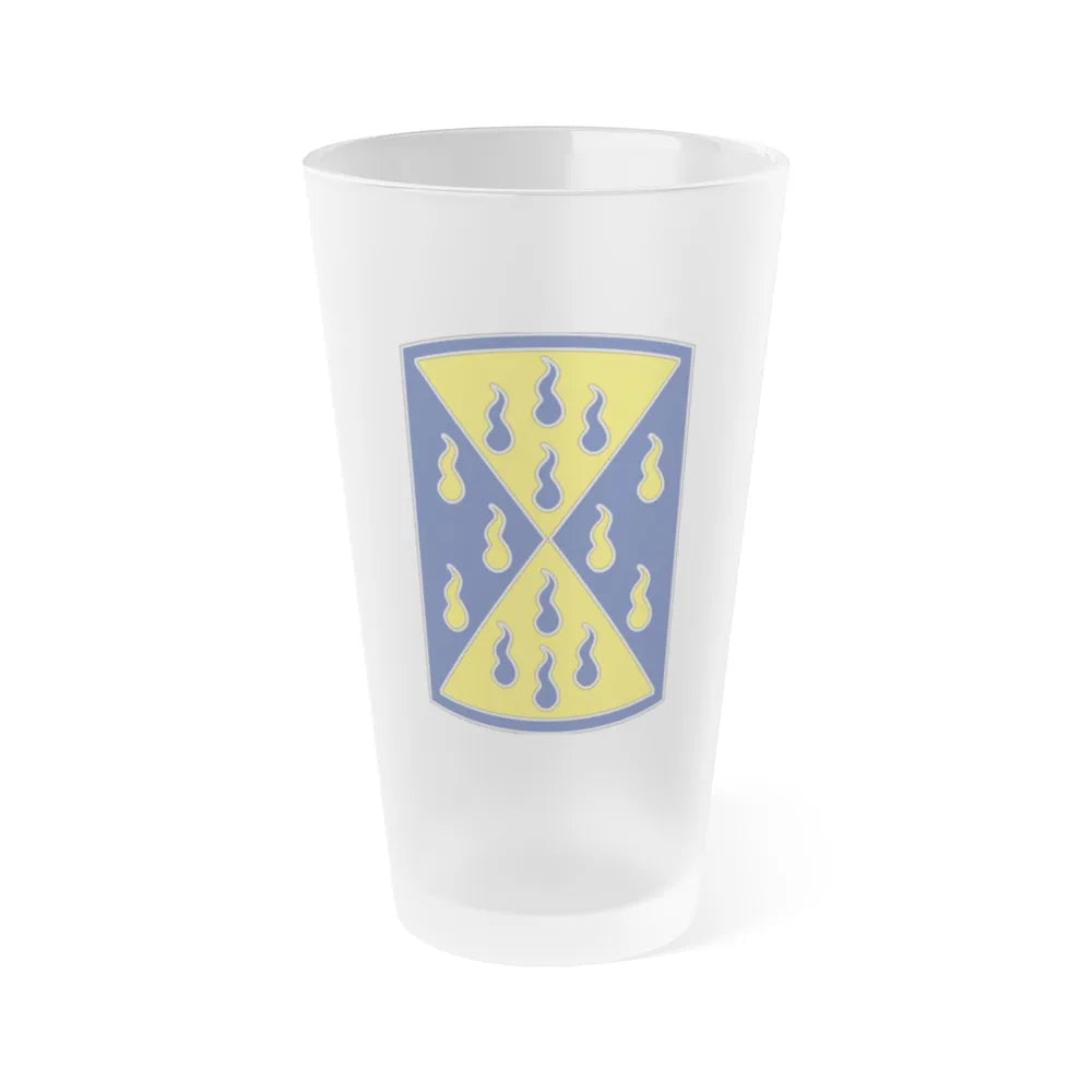 464 Chemical Brigade (U.S. Army) Frosted Pint Glass 16oz-Go Mug Yourself