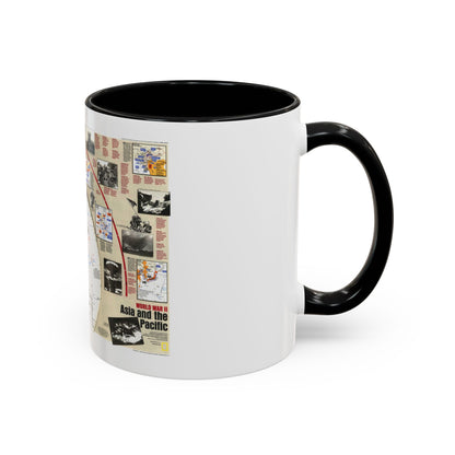 World War II- Asia and the Pacific (1991) (Map) Accent Coffee Mug