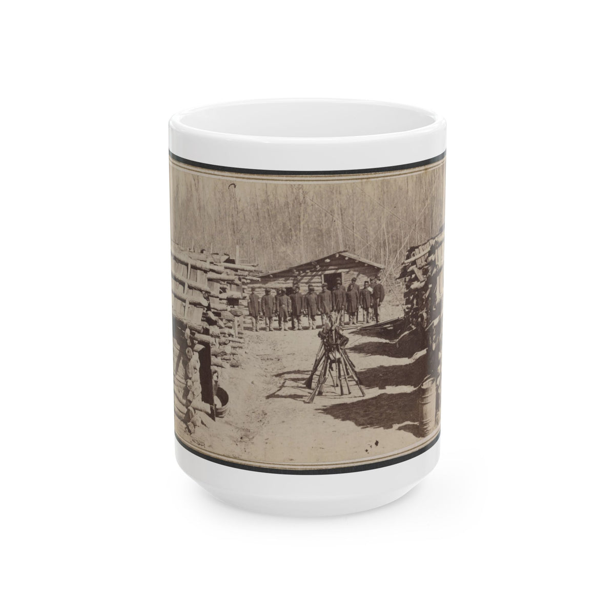 Art. Qts. 64 U.S.C., Palmyra Bend, Miss. (U.S. Civil War) White Coffee Mug