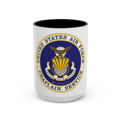 Air Force Chaplain Service (U.S. Air Force) Accent Coffee Mug
