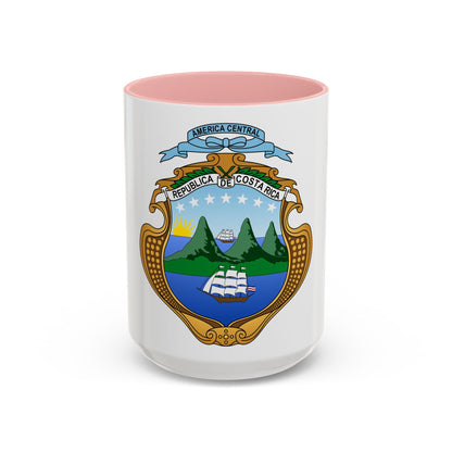 Coat of arms of Costa Rica (1964-1998) - Accent Coffee Mug