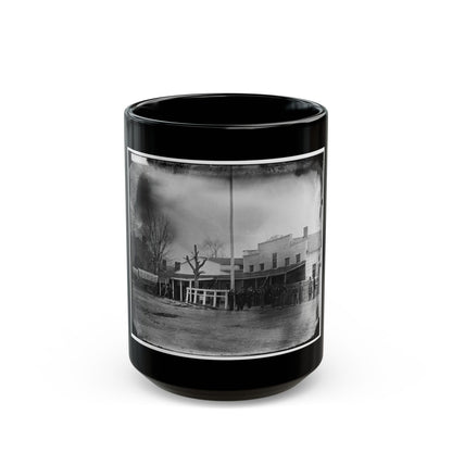 Washington, D.C. Staff, Buildings, And Wagons Of The Medical Department (U.S. Civil War) Black Coffee Mug