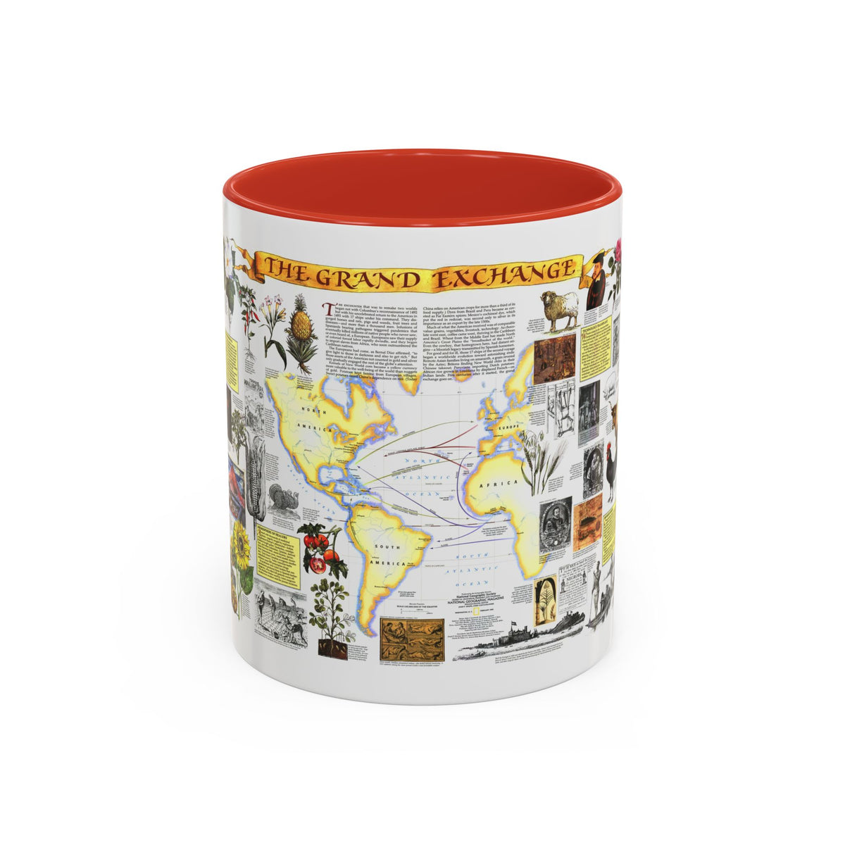 The Grand Exchange (1992) (Map) Accent Coffee Mug
