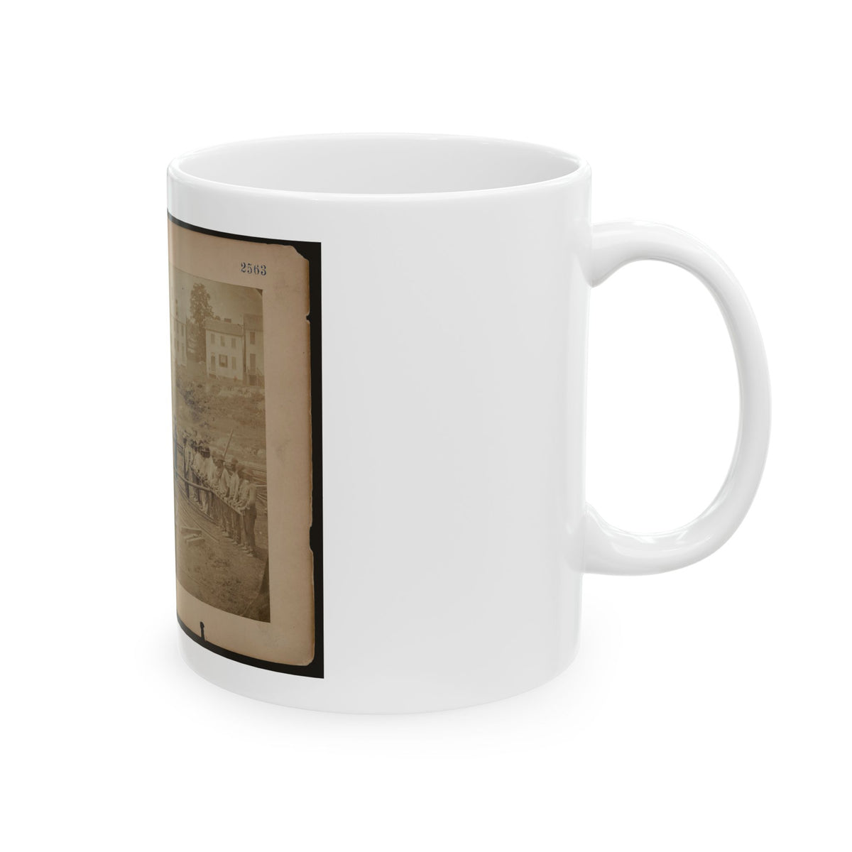 Railroad Construction Workers (U.S. Civil War) White Coffee Mug