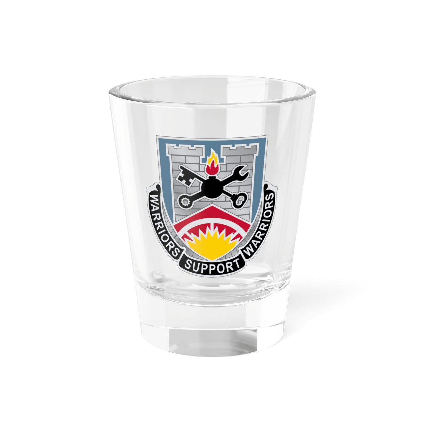 142d Engineer Battalion North Dakota National Guard (U.S. Army) Shot Glass 1.5oz